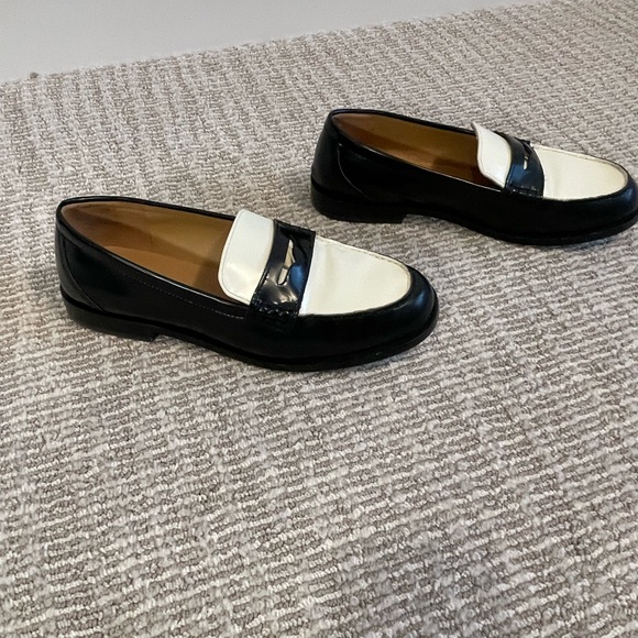 Madewell The Grayson Penny Loafer $178 black and white - Picture 3 of 6